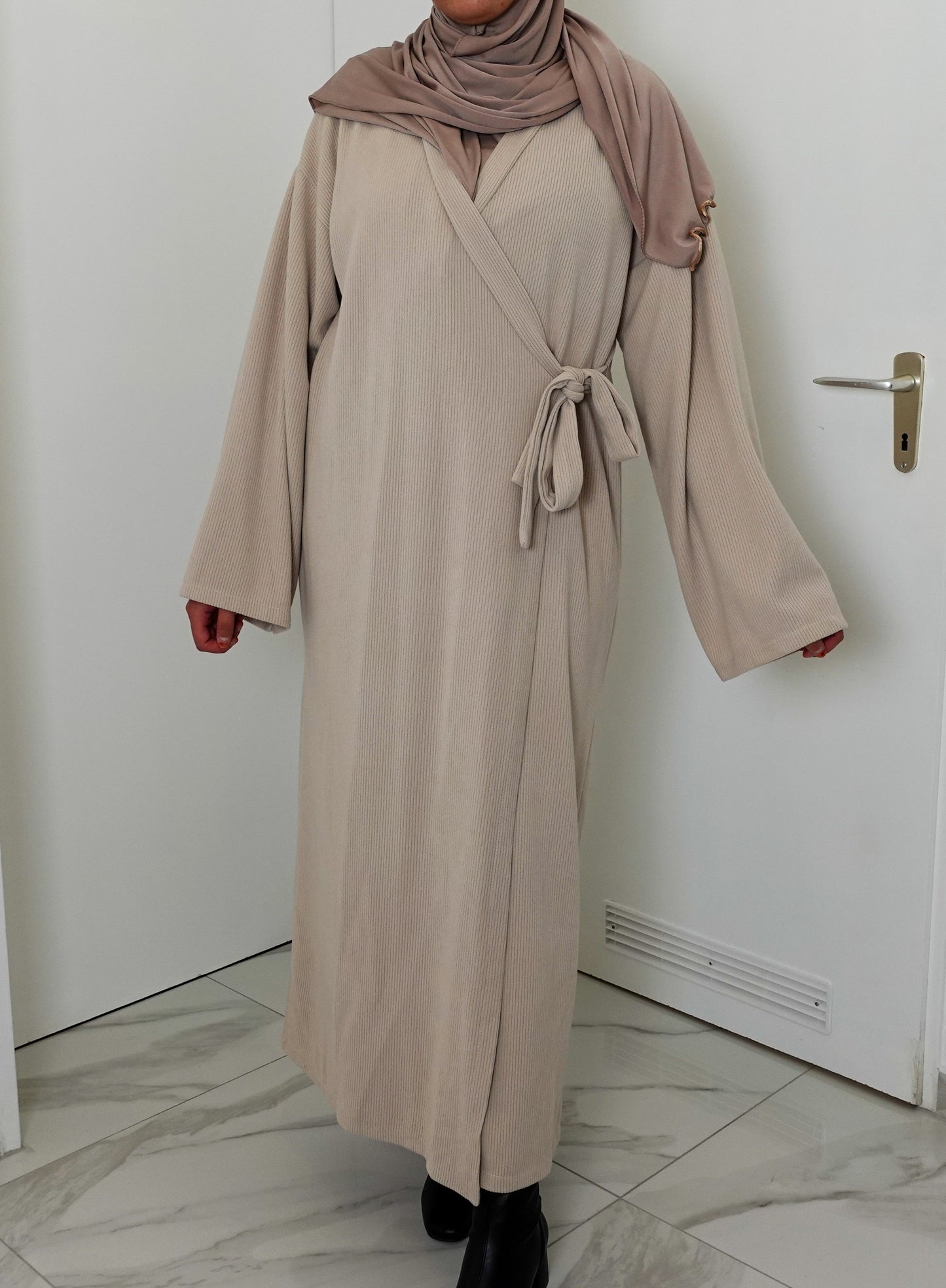 Wickelkleid Vera in Beige