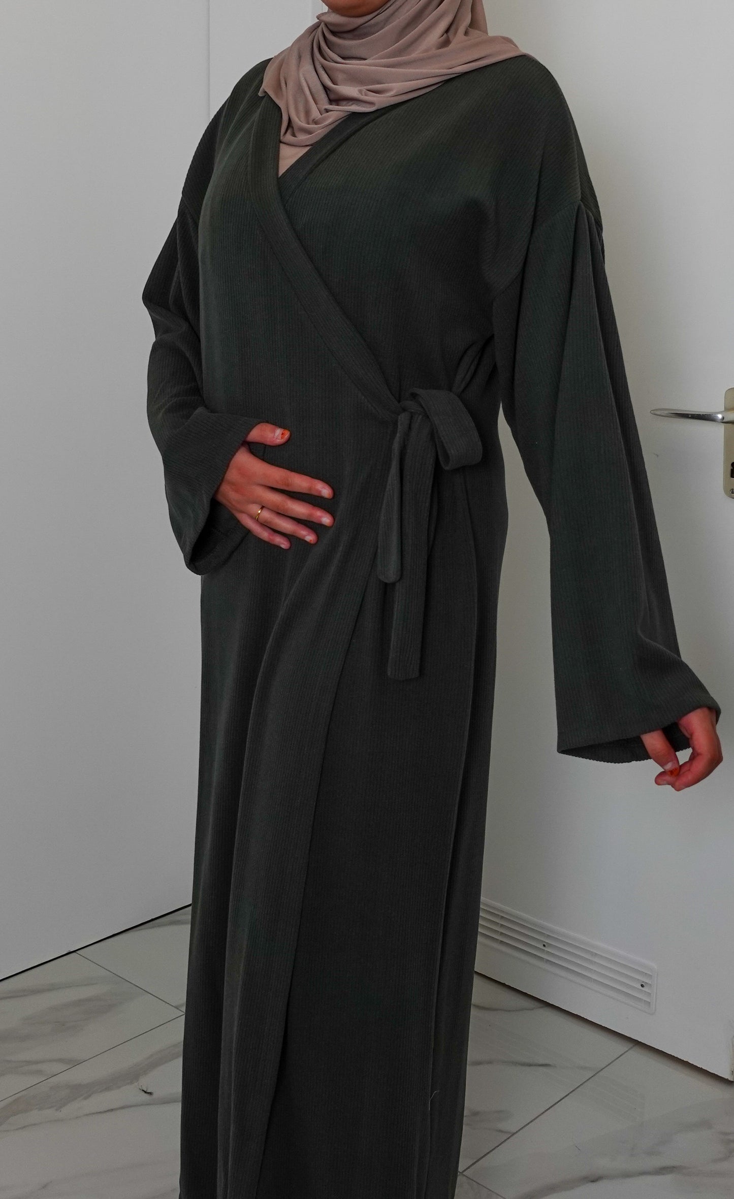 Wickelkleid Vera in Olive