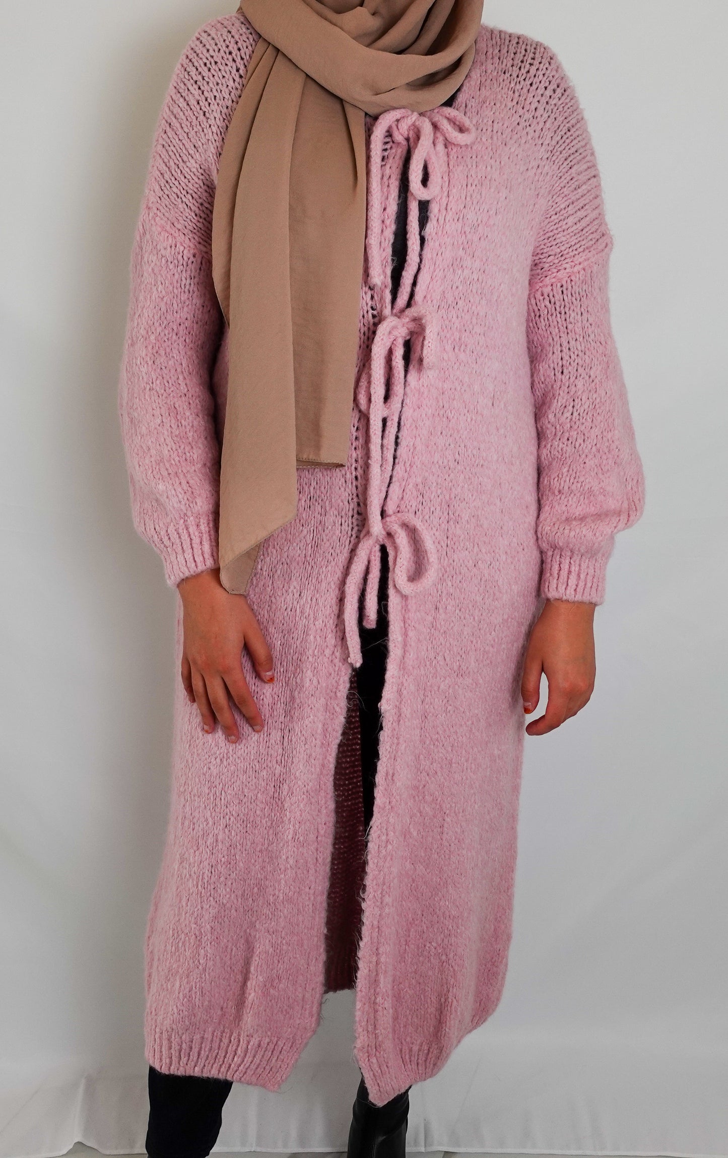 Schleifen-Cardigan Ela in Pink