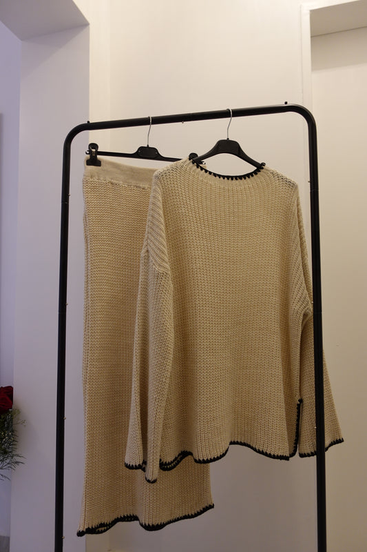 Zweiteiler Mona in Creme