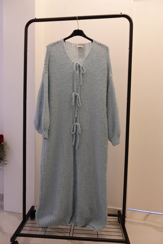 Schleifen-Cardigan Ela in Blau