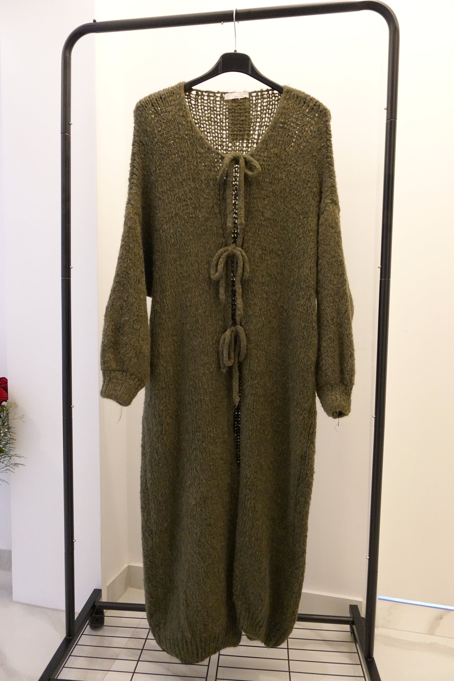 Schleifen-Cardigan Ela in Grün