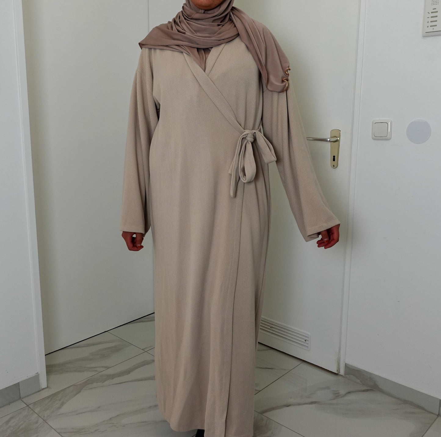 Wickelkleid Vera in Beige