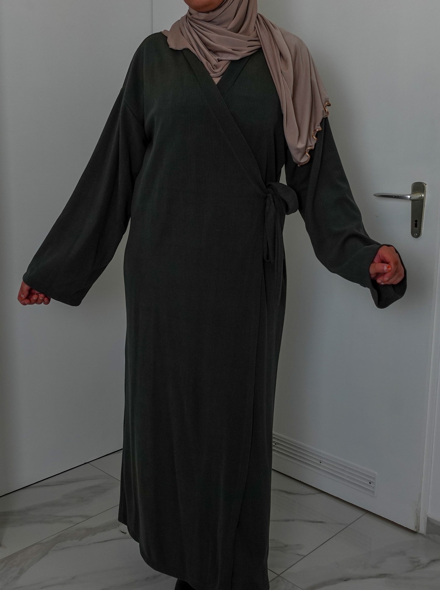 Wickelkleid Vera in Olive