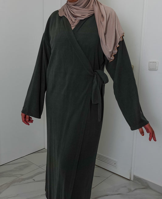 Wickelkleid Vera in Olive