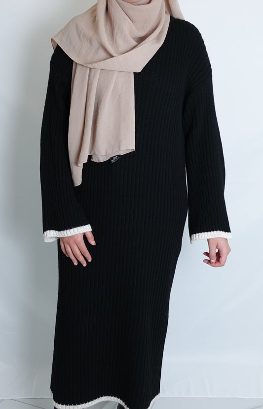 Strickkleid Luna in Schwarz