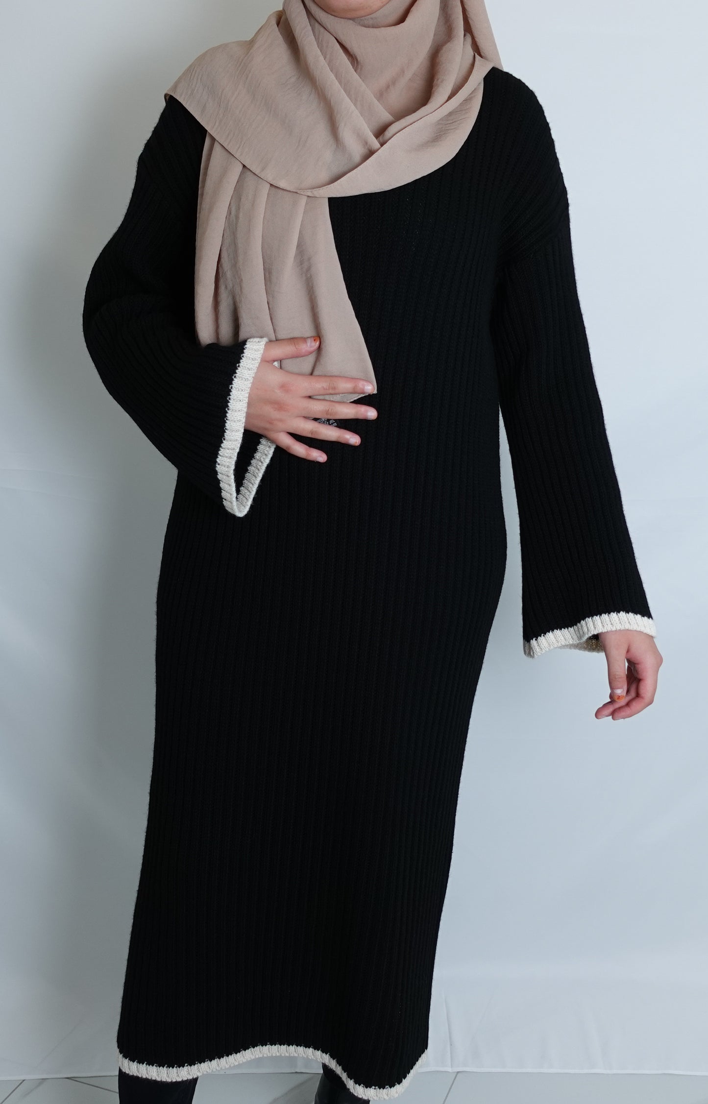 Strickkleid Luna in Schwarz
