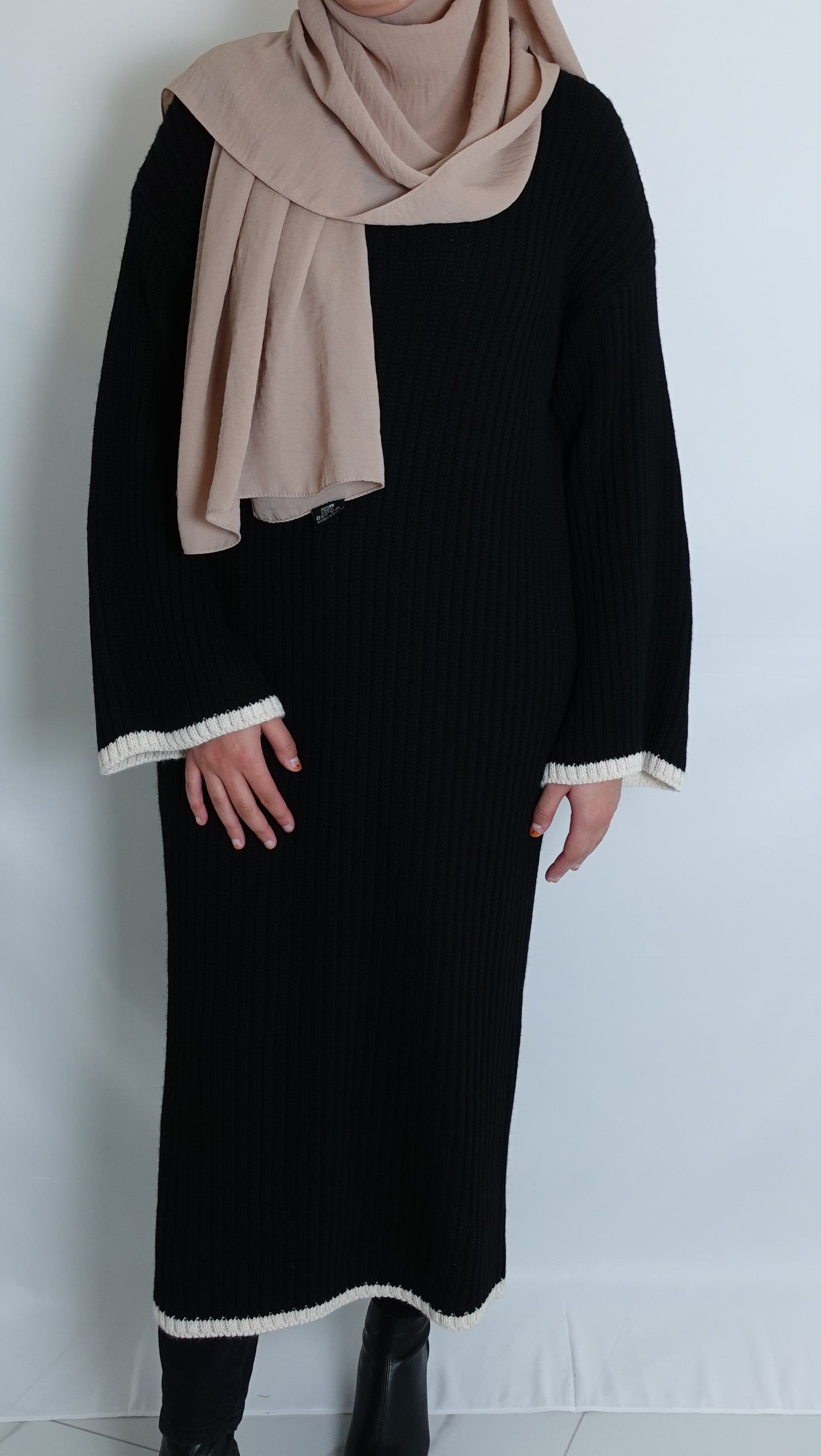 Strickkleid Luna in Schwarz