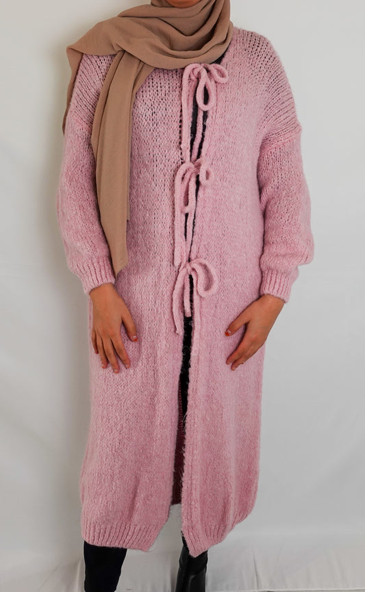 Schleifen-Cardigan Ela in Pink