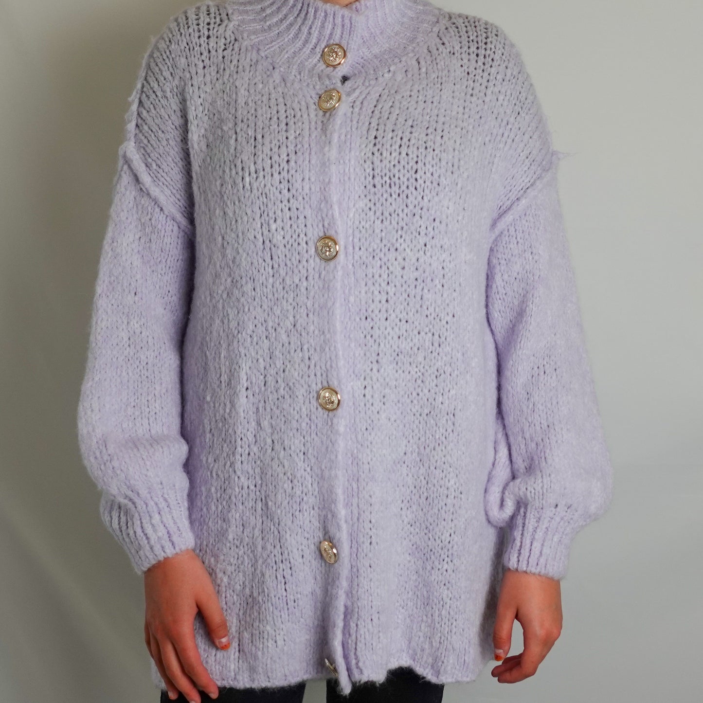 Cardigan Liona in Flieder